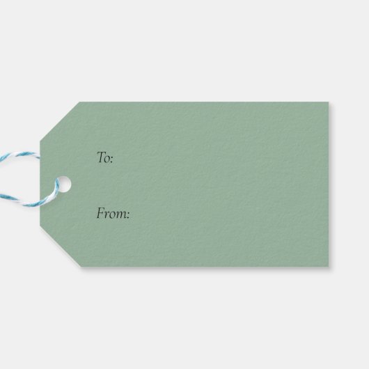 Tiger Green Jungle Blätter Geschenkanhänger (Rückseite Horizontal)