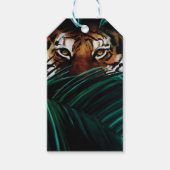 Tiger Green Jungle Blätter Geschenkanhänger (Vorderseite)