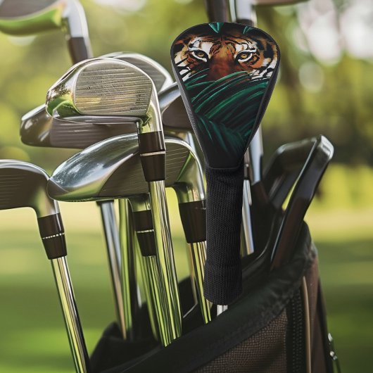 Tiger Green Jungle Blätter Golf Headcover
