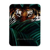 Tiger Green Jungle Blätter Magnet (Vertikal)