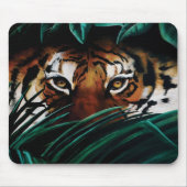 Tiger Green Jungle Blätter Mousepad (Vorne)