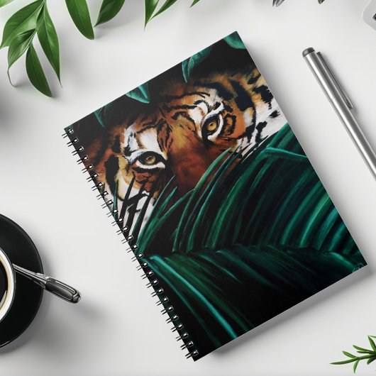Tiger Green Jungle Blätter Notizblock