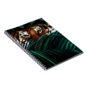 Tiger Green Jungle Blätter Notizblock (Rechte Seite)