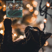 Tiger Green Jungle Blätter Ornament Aus Glas