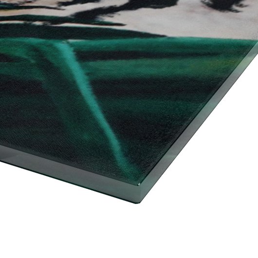 Tiger Green Jungle Blätter Schneidebrett (Ecke)