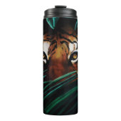 Tiger Green Jungle Blätter Thermosbecher (Vorderseite)