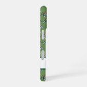 Tiger Green Pattern Personalisierter Name iPhone 16 Hülle (Rechte Seite)