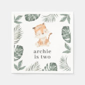 Tiger Greenery Serviette (Vorderseite)