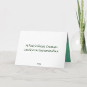 Tiger Greeting Card Karte (Rückseite)