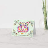 Tiger Greeting Card Karte (Rückseite)