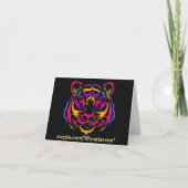 Tiger Greeting Card Karte (Rückseite)