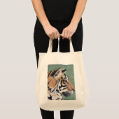 Tiger Grocery Leinwand Tote Bag Tragetasche (Vorderseite (Produkt))