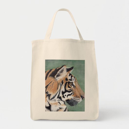 Tiger Grocery Leinwand Tote Bag Tragetasche (Vorne)