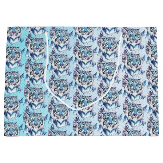 Tiger Große Geschenktüte (Vorderseite)