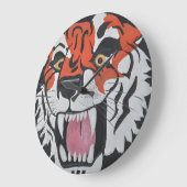 Tiger  große wanduhr (Winkel)