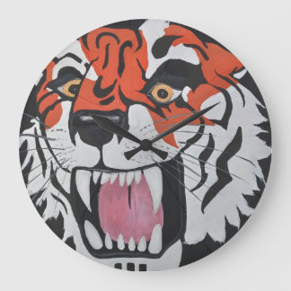 Tiger Große Wanduhr