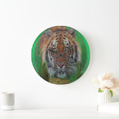Tiger Große Wanduhr (Zuhause)