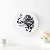 Tiger Große Wanduhr (Zuhause)