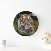 Tiger Große Wanduhr (Zuhause)