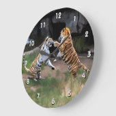 TIGER GROßE WANDUHR (Winkel)