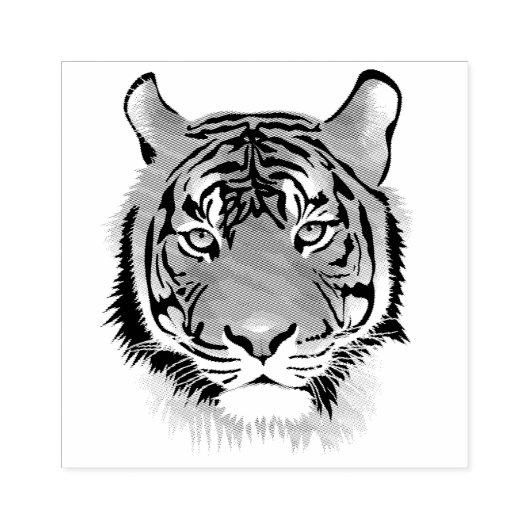 Tiger Gummistempel (Prägung)