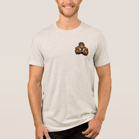Tiger Gym Tri-Blend Shirt (Vorderseite)
