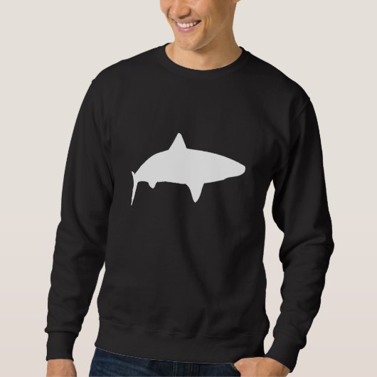 Tiger-Haifisch-Silhouette Sweatshirt (Vorderseite)