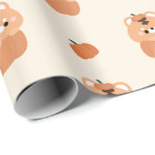 Tiger Halloween Geschenkpapier (Rolleneckpunkt)