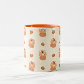 Tiger Halloween Zweifarbige Tasse (Mittel)