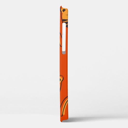 Tiger, handgezeichneter Hintergrund. Farbenfrohe, Case-Mate iPhone Hülle (Rückseite / Links)