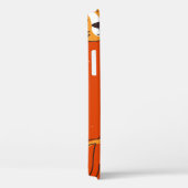 Tiger, handgezeichneter Hintergrund. Farbenfrohe, Case-Mate iPhone Hülle (Rückseite / Rechts)