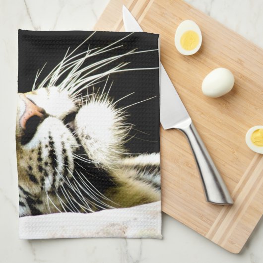 Tiger Handtuch (Viertel Falte)