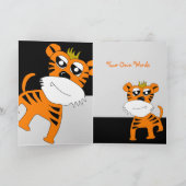 Tiger Happy Birthday Card Karte (Innenseite)
