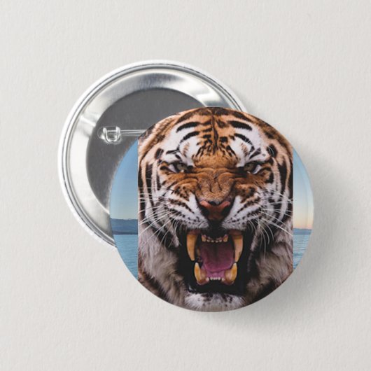 Tiger-Hauptknopf Button (Vorne & Hinten)