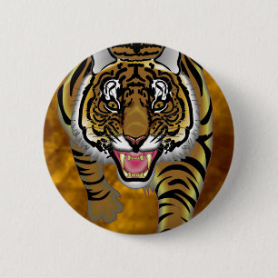 Tiger-Hauptknopf Button
