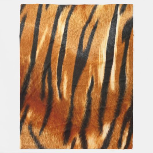 TIGER-HAUT-FLEECE-DECKE FLEECEDECKE (Vorderseite)