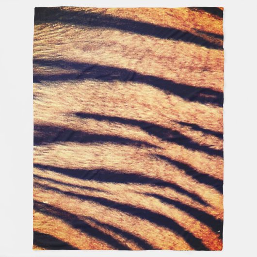 Tiger-Haut Fleecedecke (Vorderseite)