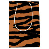 Tiger-Haut-Muster Mittlere Geschenktüte (Vorderseite)