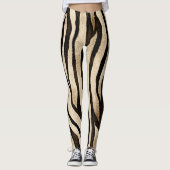 Tiger Haut Nahtlose Textur Leggings (Vorderseite)