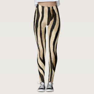 Tiger Haut Nahtlose Textur Leggings