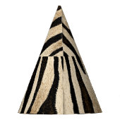 Tiger Haut Nahtlose Textur Partyhütchen (Rückseite)