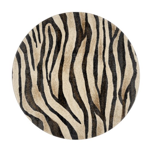 Tiger Haut Nahtlose Textur Schneidebrett (Vorderseite)
