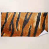 TIGER HAUT STRANDTUCH (Vorderseite)