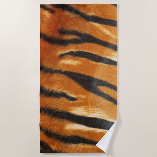 TIGER HAUT STRANDTUCH (Vorderseite)