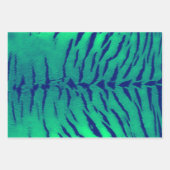 Tiger Hautdruck in drei Farben Geschenkpapier Set (Vorderseite 3)