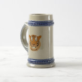 Tiger Head Bierglas (Vorderseite Links)
