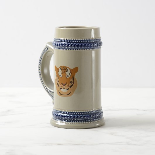Tiger Head Bierglas (Vorderseite Links)