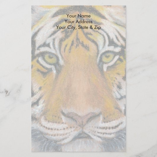 Tiger Head Briefpapier (Vorderseite)