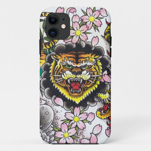 Tiger Head Case-Mate iPhone Hülle (Rückseite)