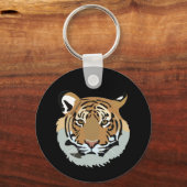 Tiger Head Face Wild Animal Tiger Schlüsselanhänger (Rückseite)